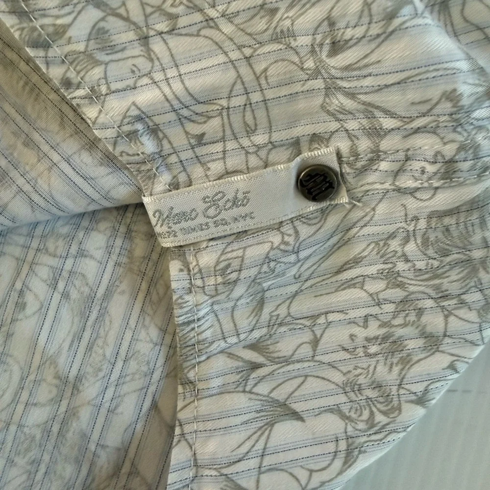 Marc Ecko Cut Sew Button Up Long Sleeve Mens XXL Women’s Graphic Print - Picture 7 of 14